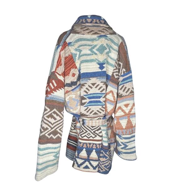 Ralph Lauren Navajo style hand knit cardigan sweater - Picture 9 of 9